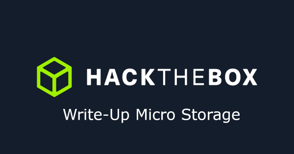 Write-Up Micro Storage HTB